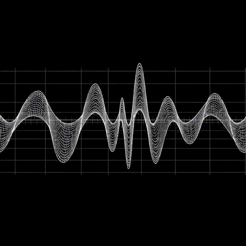 Technical diagram showing image frequency analysis, wave pat